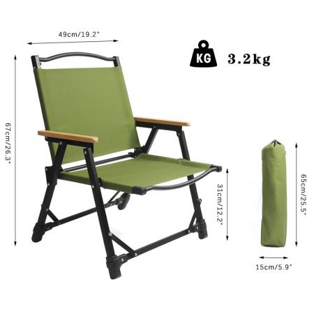 Klappbarer Kermit-Stuhl, leichter Outdoor-Camping-Angel-Kermit-Stuhl, faltbare Picknick-Gartenstühle 