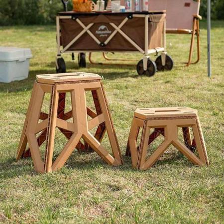 Hochwertiger, robuster, zusammenklappbarer Camping-Tritthocker aus Kunststoff, tragbare Stühle zum Angeln, Wandern, Gartenarbeit im Freien 