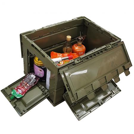 zusammenklappbare Aufbewahrungsbox 28 Liter Kiste mit Deckel
 