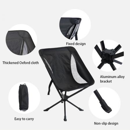 Neue Ankunft Camping Schaukelstuhl Metall Outdoor Stuhl Tragbare Klappstühle 360-grad-schwenkbare Klappstühle
         