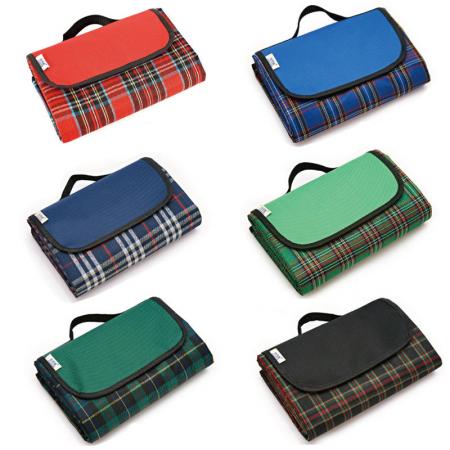 Maßgeschneiderte LOGO Plaid Oxford Tuch Outdoor Picknick Matte Feuchtigkeitsbeständige Matte Camping Matte 