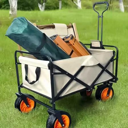 Zusammenklappbarer 5-Zoll-Gartenwagen mit schmalem Rad und Desktop 