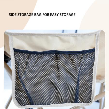 Low MOQ Doppelsitz im Freien im Freien leichte Klappkampen Camping tragbarer Angelstuhl mit Maschenbeutel 