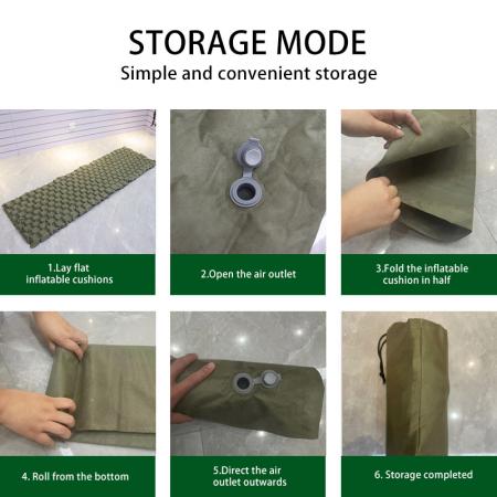 ultralight double sided suede waterproof tpu inflatable  camping sleeping pad 