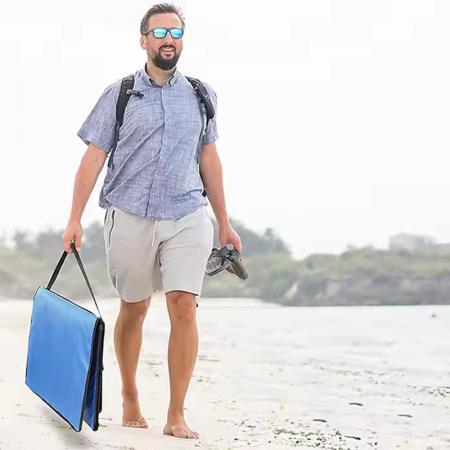 wholesale outdoor camping portable folding beach mat beach reclining lounger 