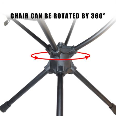 Ultraleichter tragbarer Outdoor-Strandcamping-360°-Drehstuhl, drehbarer tragbarer Angelhocker