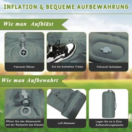Leichte Camping Aufblasmatte Outdoor-Ausrüstung Reiseschlafmatten 