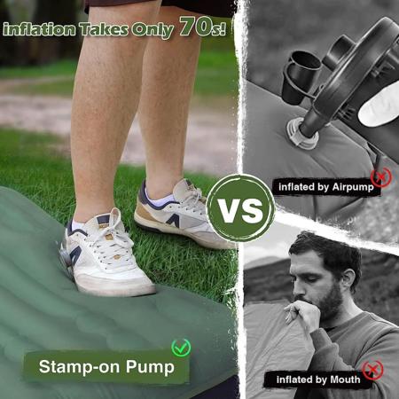 Leichte Camping Aufblasmatte Outdoor-Ausrüstung Reiseschlafmatten 