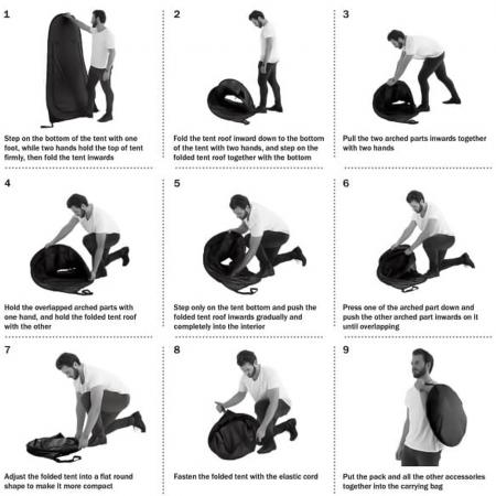 Outdoor Camping Tragbares Pop-up-Duschzelt Sofortige Privatsphäre Ankleide-Umkleidezelt Toilettenzelt