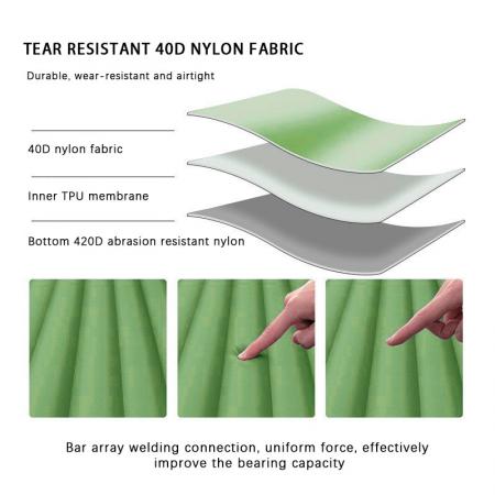 Outdoor Camping Einstellbare Winkel Strand Casual Tragbare Kissen Air Stuhl Isomatte 