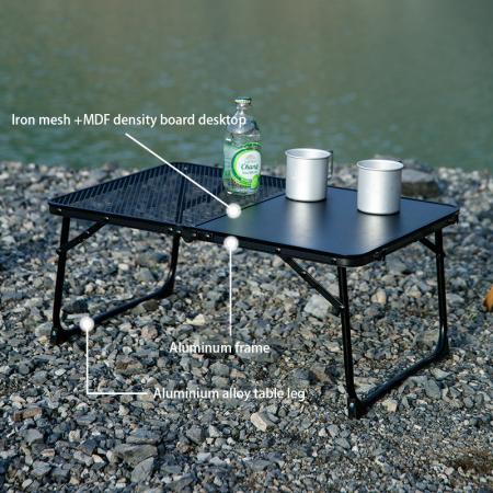 Gartenmöbel für den Außenbereich, ultraleicht, tragbar, Netz-Campingtisch, Aluminium, IGT-Klapptisch