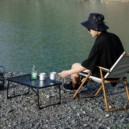 Gartenmöbel für den Außenbereich, ultraleicht, tragbar, Netz-Campingtisch, Aluminium, IGT-Klapptisch