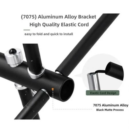 Kundenspezifischer klappbarer Strand-Finishing-Stuhl mit Seitentaschen, verstaubare Campingstühle