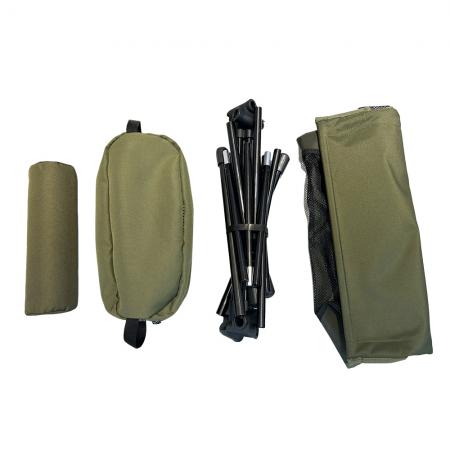 Atmungsaktiver, verbreiterter Mondstuhl für den Außenbereich, tragbar, klappbar, mit Parallelbarren, hohe Rückenlehne, Camping- und Strandstuhl