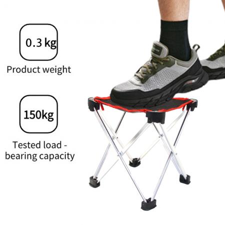 Preisgünstiger, leichter, faltbarer Gartenhocker aus Aluminium im französischen Stil, ideal für Picknick und Camping 