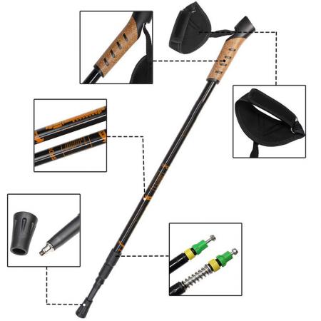 Multifunktionale leichte Wander- und Skistöcke Outdoor-Ausrüstung 