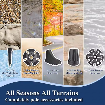 Ultraleichter Wanderstock aus Duraluminium 7075 Aluminium 