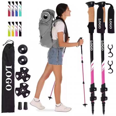 Ultraleichter Wanderstock aus Duraluminium 7075 Aluminium 