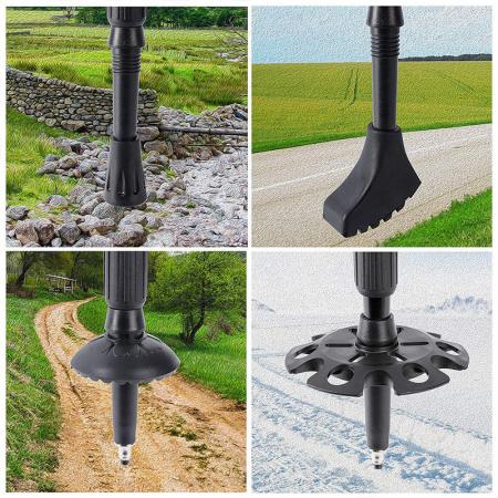 Multifunktionale leichte Wander- und Skistöcke Outdoor-Ausrüstung 