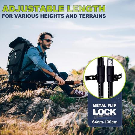 ultralight trekkingstock trekkingstöcke zusammenklappbare leichte wanderstöcke für outdoor-campingaktivitäten 