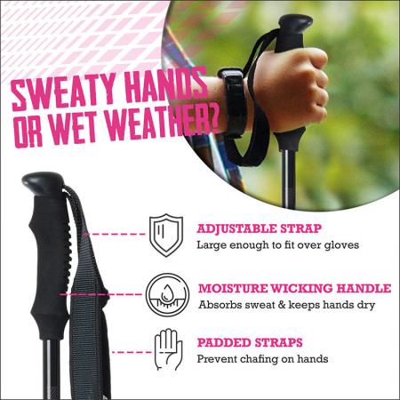 Teleskopische, leichte Wanderstöcke für Kinder 