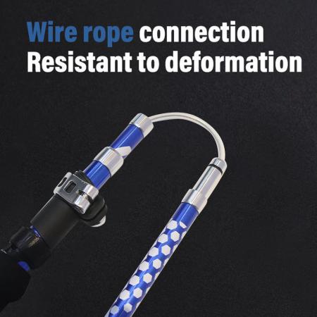 Fünfteiliger, faltbarer Trekkingstock aus ultraleichtem 7075 Aluminium mit Außenverriegelung – Outdoor-Trekkingstock