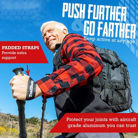 Wanderstöcke aus Aluminiumlegierung Kletterstock mit festem Griff