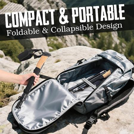 Wanderstöcke aus Aluminiumlegierung Kletterstock mit festem Griff