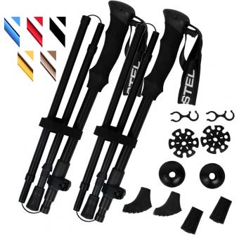 Faltbare ultraleichte Trekkingstöcke aus Carbon