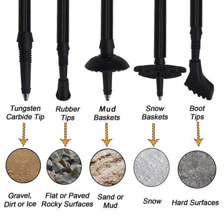 Bestseller: Leichte Trekkingstöcke aus Aluminium 7075 – teleskopierbar und faltbar 