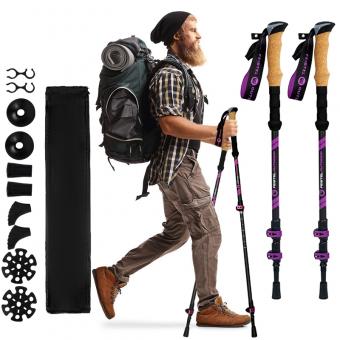 2er-Pack Trekkingstöcke mit EVA-Korkgriff