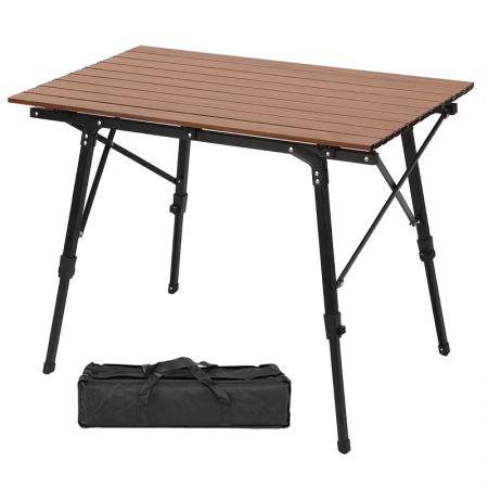 Ultraleichter, klappbarer Strandtisch mit Tragetasche – ideal für Reisen, Picknicks und Camping. 