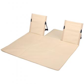 Stuhl mit doppelter Rückenlehne, Aluminiumrahmen und Oxford-Gewebe