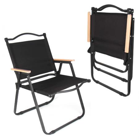 Leichter, moderner, faltbarer Kermit-Stuhl für Outdoor-Camping mit Holzrahmen, faltbar, aus Holz 