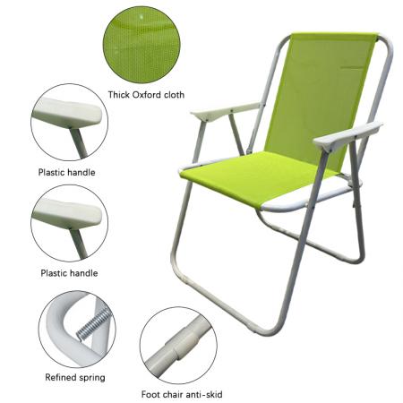 Leichter, tragbarer Camping- und Angelstuhl, leichter, klappbarer Metall-Liegestuhl, Strandstuhl