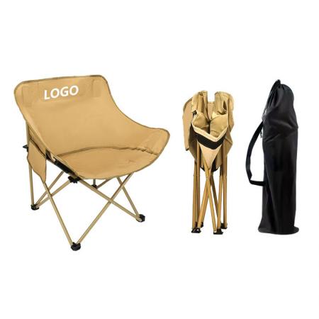 Tragbarer, faltbarer Campingstuhl mit individuellem Logo, ideal zum Angeln und für den Strand. 
