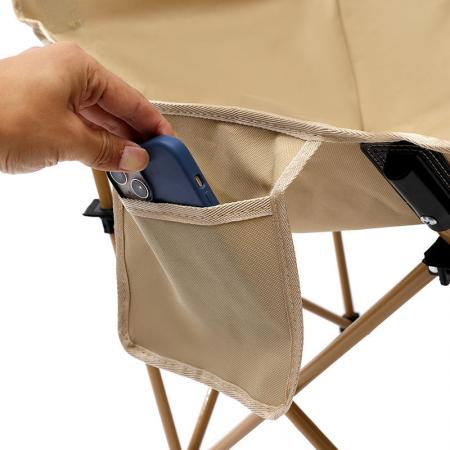 Tragbarer, faltbarer Campingstuhl mit individuellem Logo, ideal zum Angeln und für den Strand. 