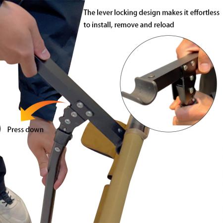 Individuell anpassbares, faltbares Campingbett, tragbares Aluminium-Campingbett für Erwachsene mit Seitentaschen 