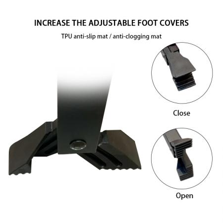 Individuell anpassbares, faltbares Campingbett, tragbares Aluminium-Campingbett für Erwachsene mit Seitentaschen 
