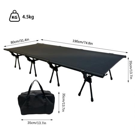 Ultraleichtes, tragbares, faltbares Campingbett/Reisebett mit Metallrahmen aus ultraleichter Aluminiumlegierung