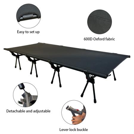 Ultraleichtes, tragbares, faltbares Campingbett/Reisebett mit Metallrahmen aus ultraleichter Aluminiumlegierung