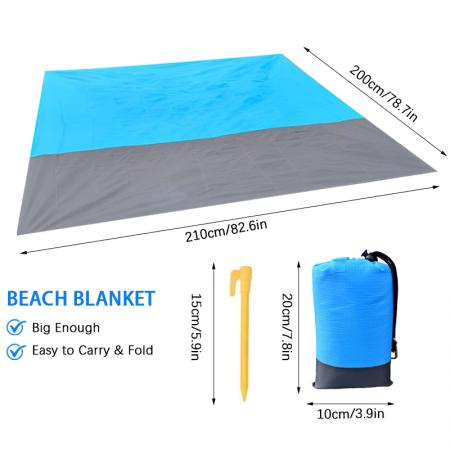 Wasserdichte Strandmatte, tragbare Picknickmatte, Campingdecke