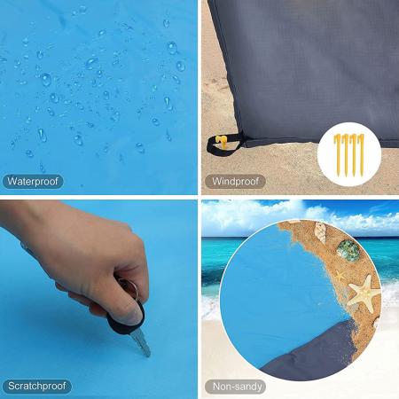 Wasserdichte Strandmatte, tragbare Picknickmatte, Campingdecke