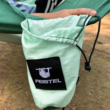 Ultraleichte Hängematte für Outdoor-Wanderungen, Einzel- und Doppelhängematte mit 2 Baumgurten 