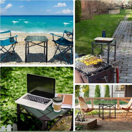 Leichter, verstellbarer, klappbarer Campingtisch für Garten und Terrasse
