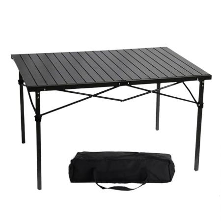 Tragbarer, quadratischer Klapptisch aus Metall für Terrasse und Garten