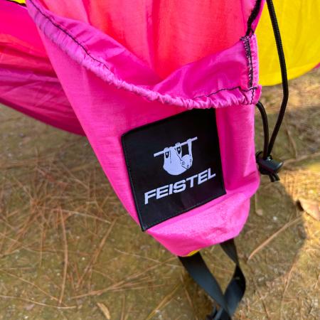 Camping Outdoor Leichte, hochbelastbare, kippsichere, tragbare Hängematte für zwei Personen