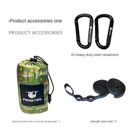 Hängematte aus Fallschirmstoff-Nylon für Camping, Wandern und Outdoor-Aktivitäten – Mückenschutz 
