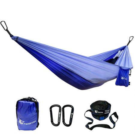 Hochwertige, tragbare Hängematte aus Nylon und Stoff, wasserdicht, Camping-Schaukel