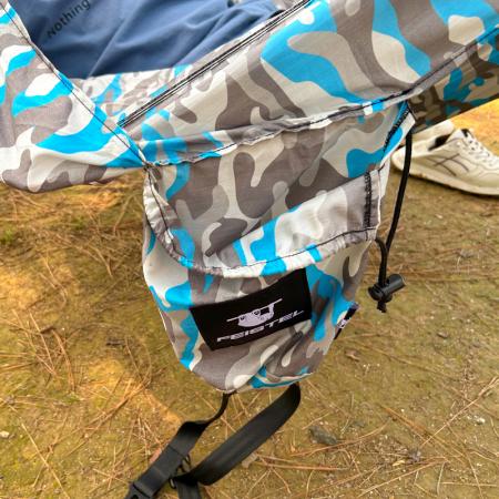 Leichte Nylon-Hängematte für 2 Personen mit Moskitonetz im Tarnmuster, tragbar, für den Außenbereich